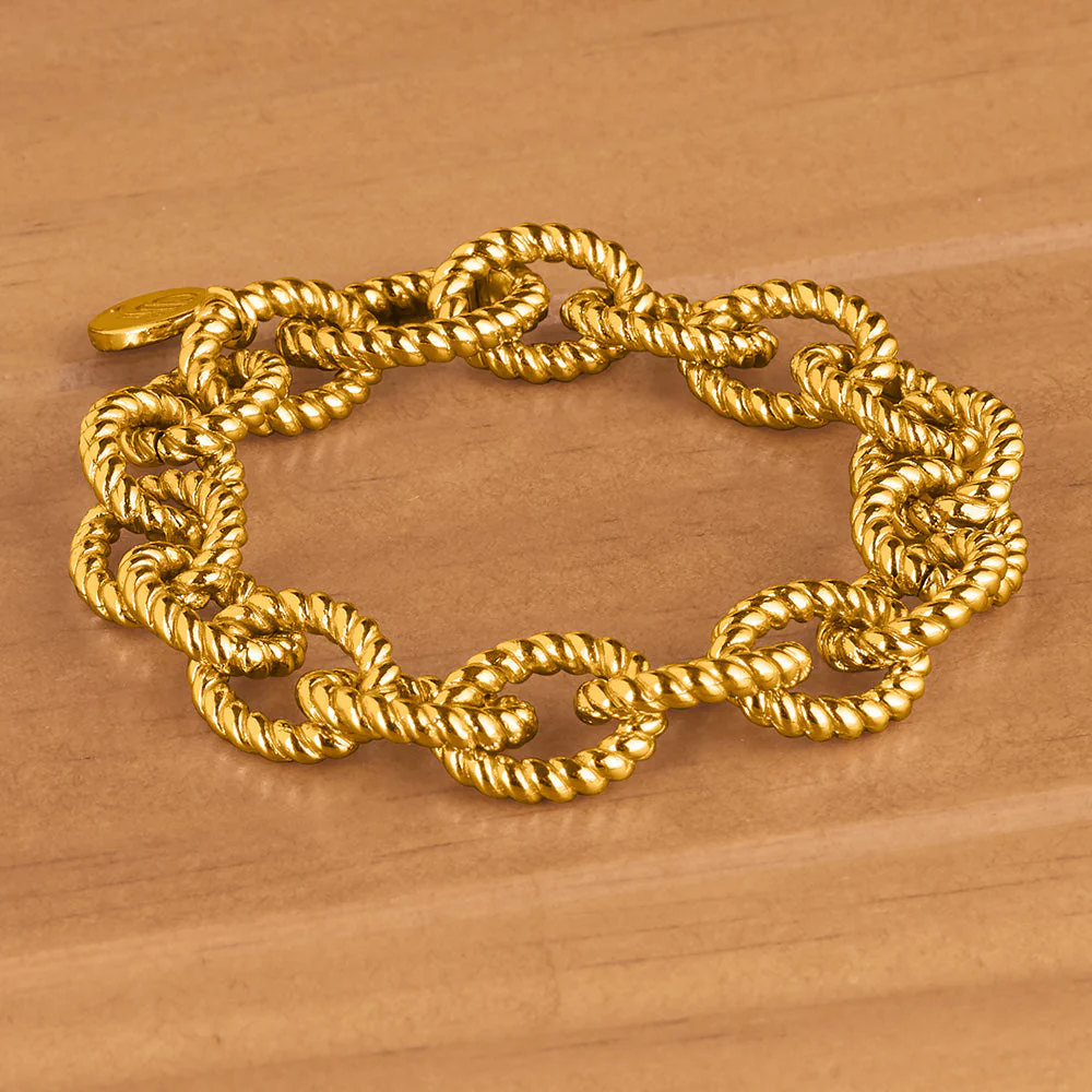 Capucine De Wulf Victoria Gold Link Chain Bracelet