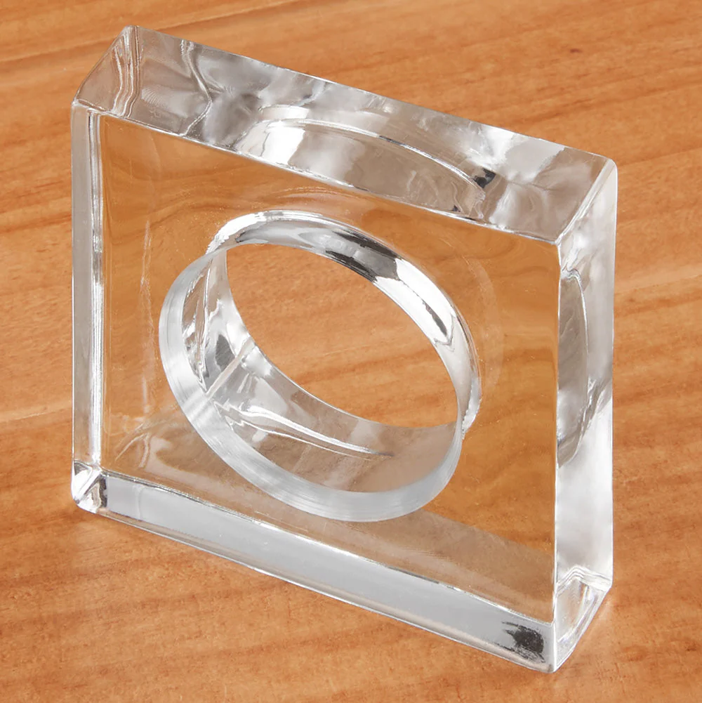 Caspari Acrylic Napkin Rings, Set of 4 - Image 2