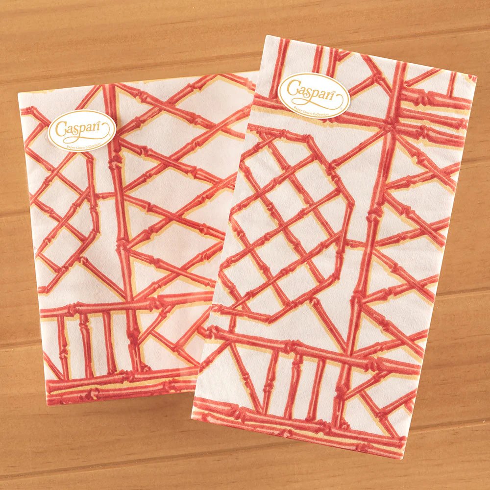 Caspari Paper Linen Napkins, Bamboo Screen - Image 3
