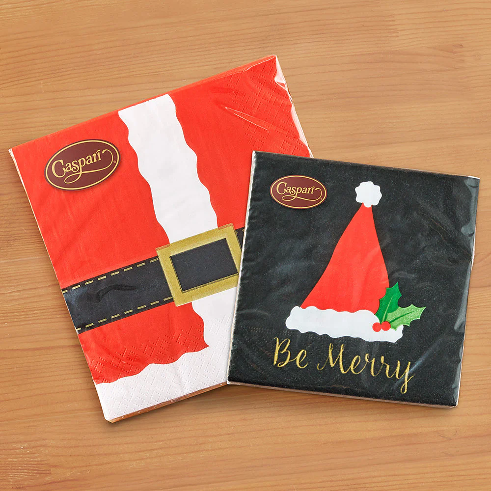 Caspari Paper Luncheon Napkins, Santa Costume - Image 2