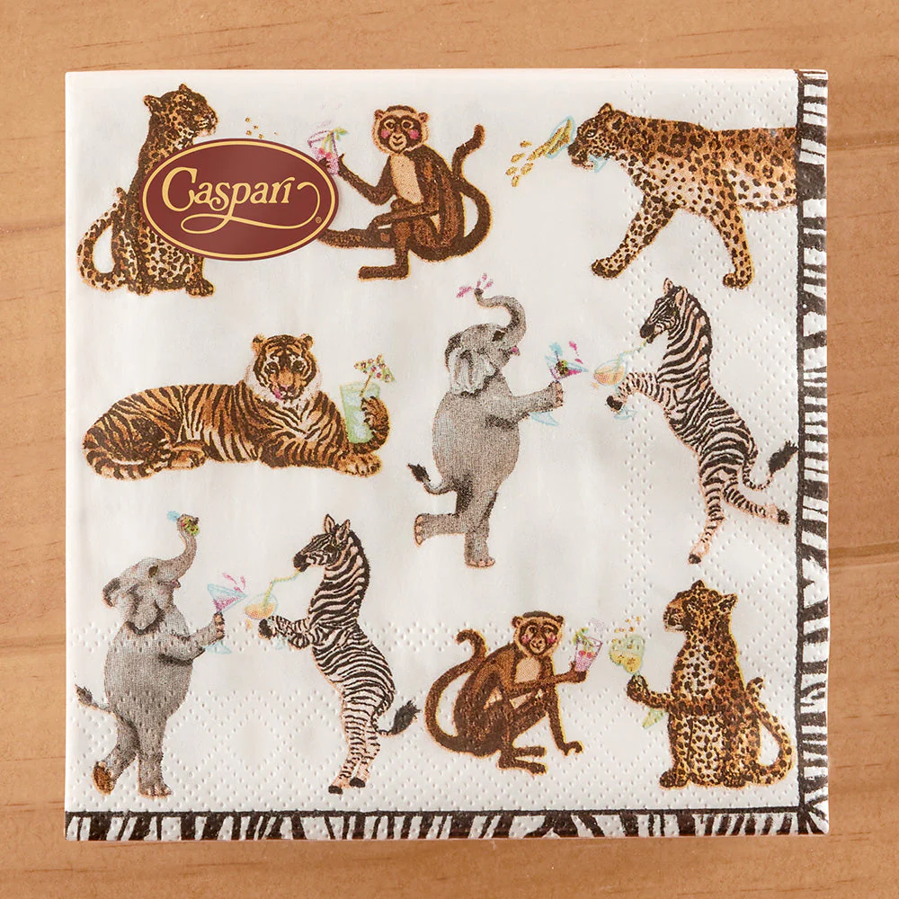 Caspari Paper Napkins, Cocktails Gone Wild