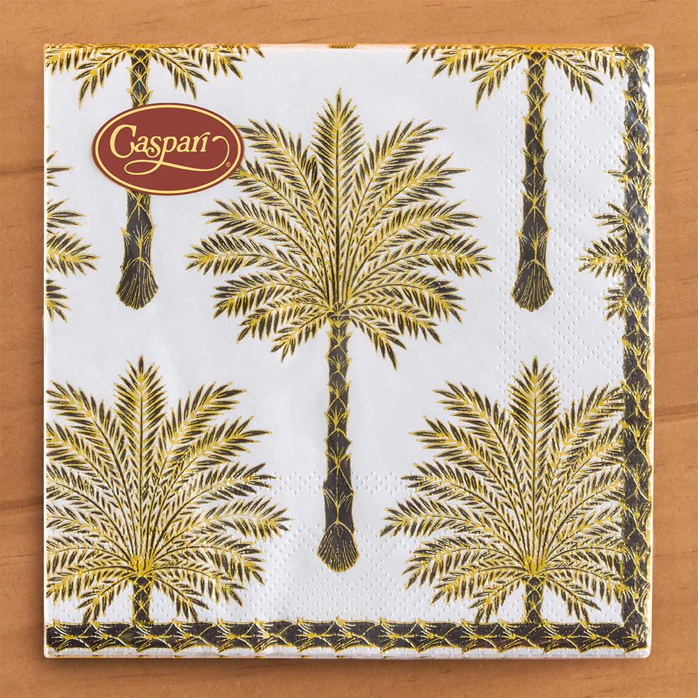 Caspari Paper Napkins, Grand Palms - Image 2