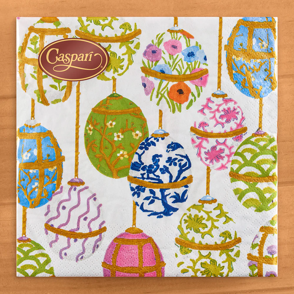 Caspari Paper Napkins, Les Oeufs Easter Eggs - Image 3
