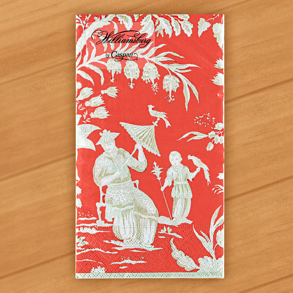 Caspari Paper Napkins, Silk Road Toile - Image 3
