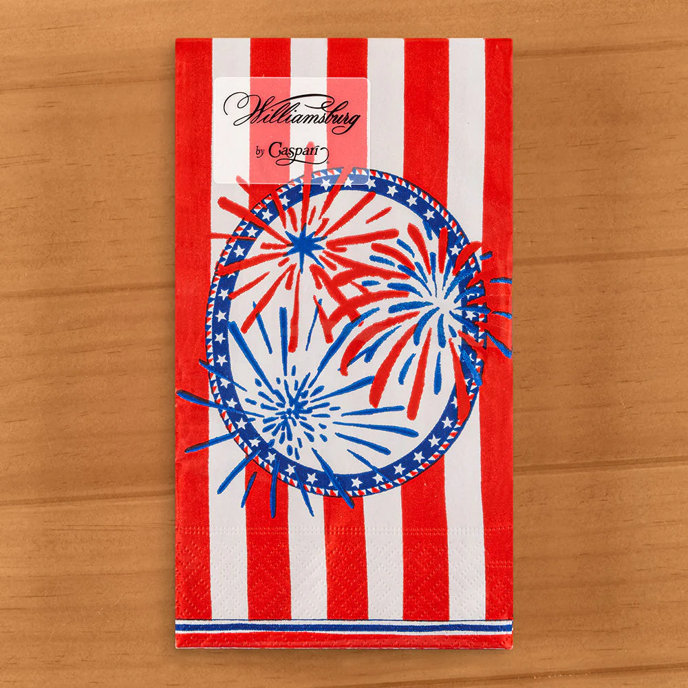 Caspari Paper Napkins, Stars, Stripes and Sparks - Image 4