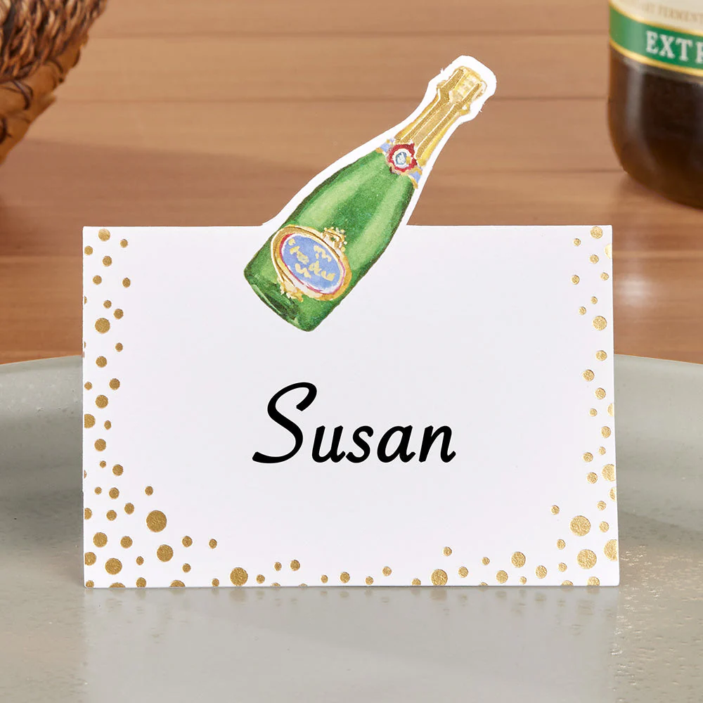Caspari Place Cards, Sparkling Wine