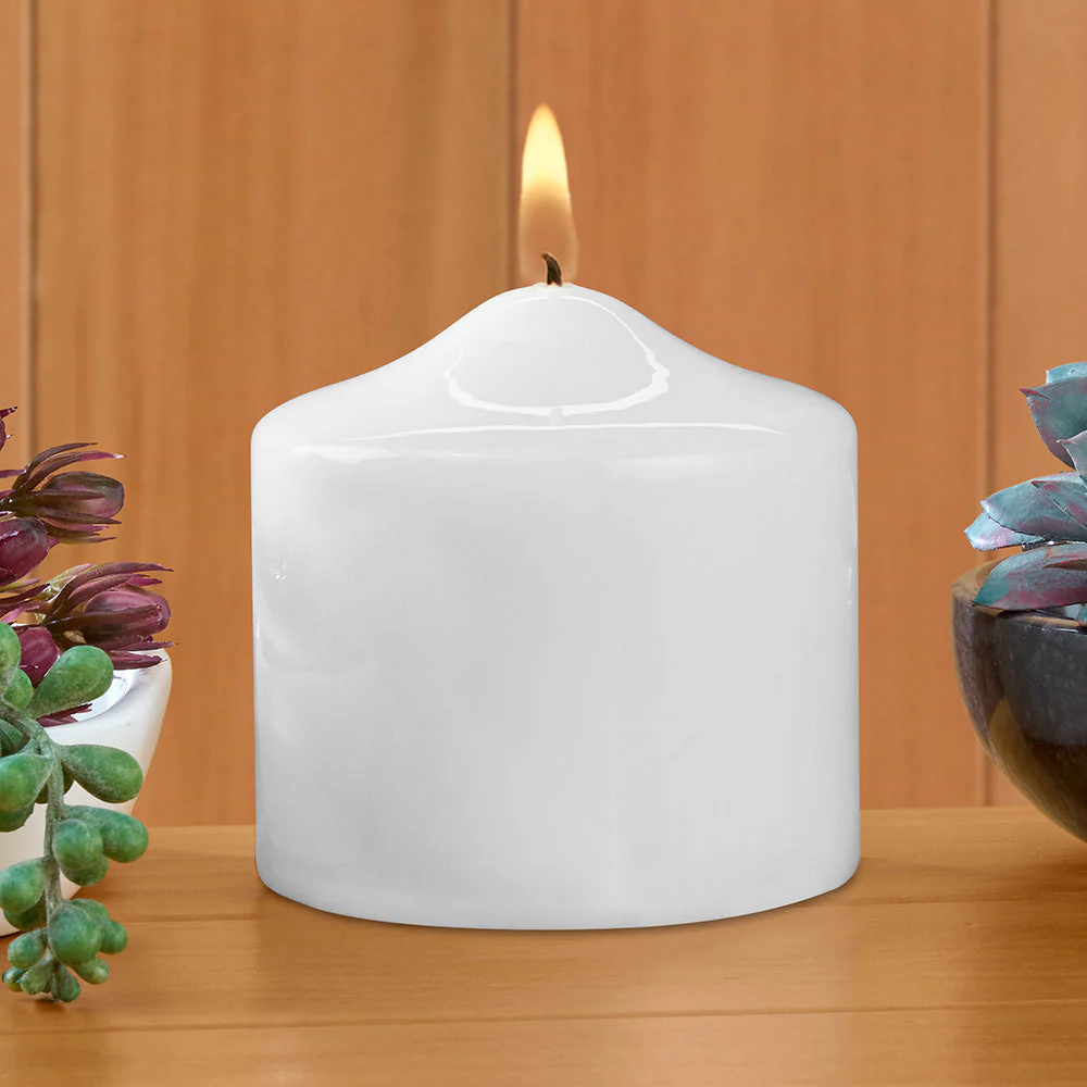 Ceralacca Lacquer Pillar Candles, White