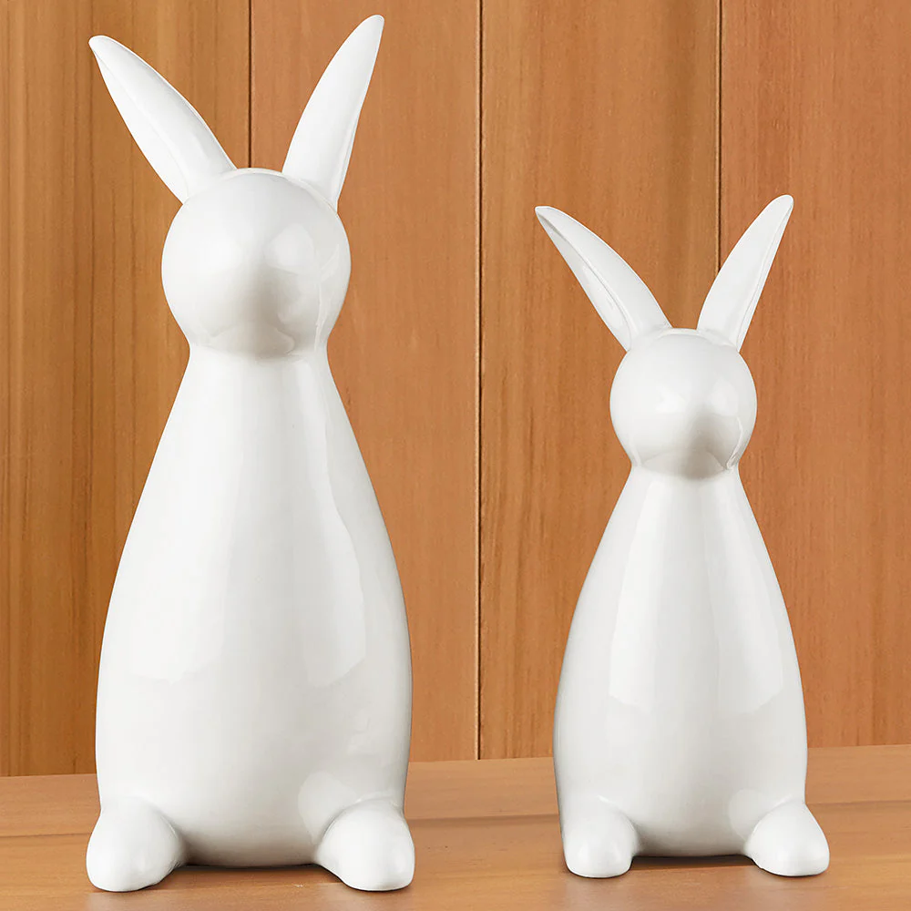 Ceramic Bunny Rabbit Figurines - Image 3