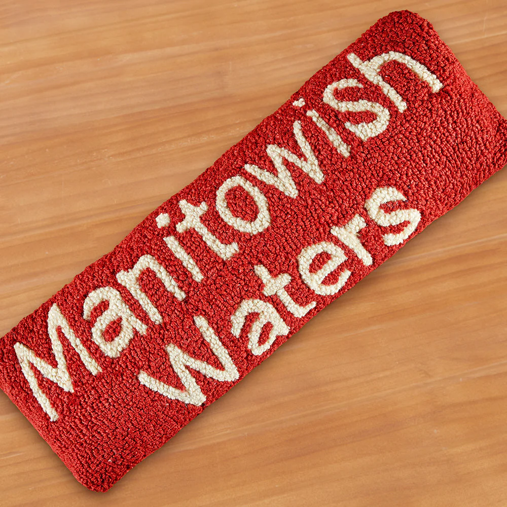 Chandler 4 Corners 24" x 8" Hooked Pillow, Manitowish Waters