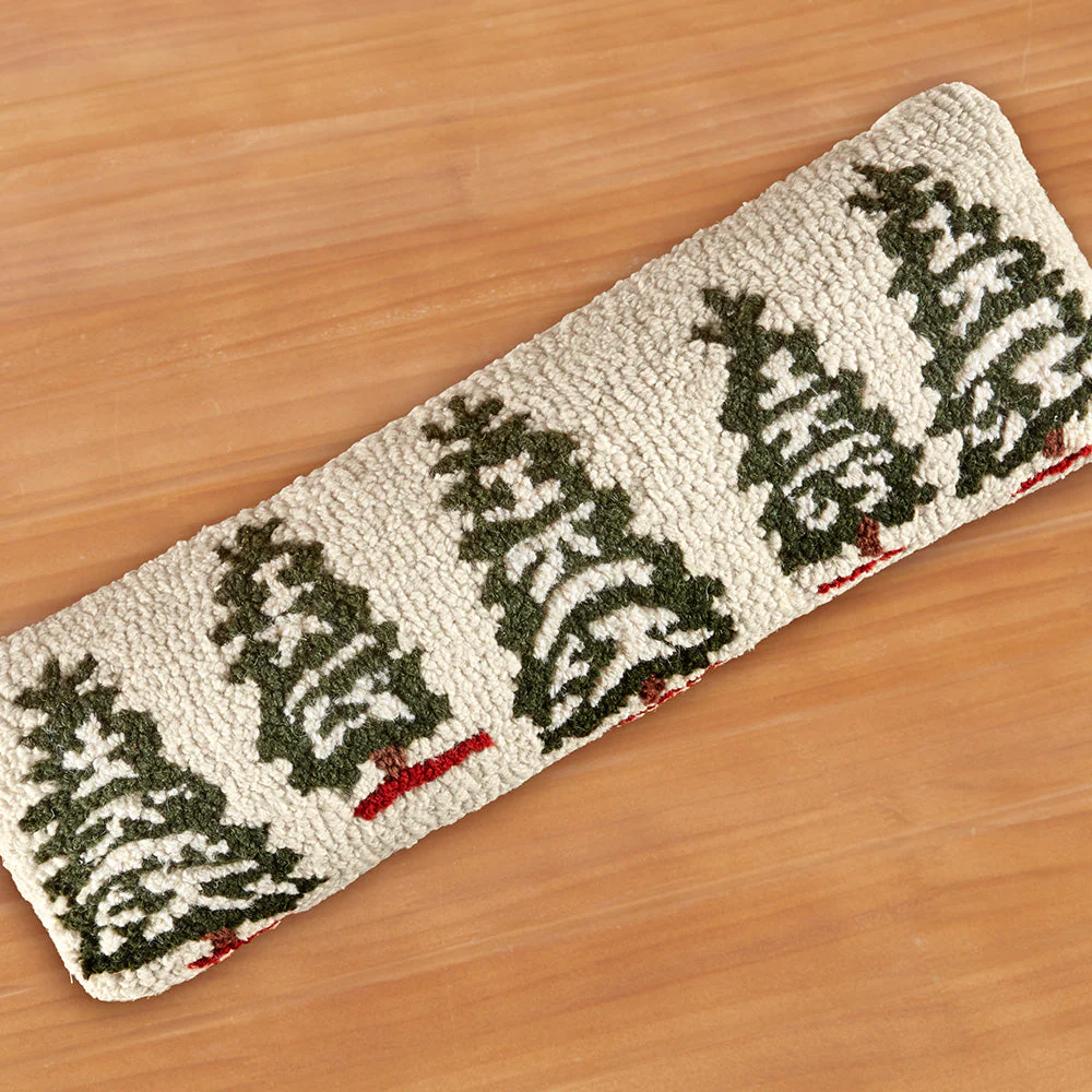 Chandler 4 Corners 24" x 8" Hooked Pillow, Silent Woods