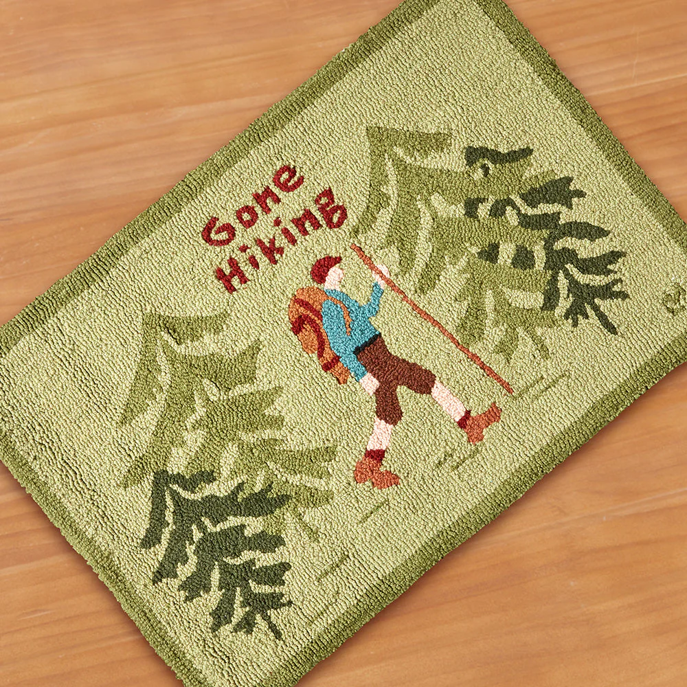Chandler 4 Corners 2' x 3' Hooked Rug, Gone Hiking - Image 2