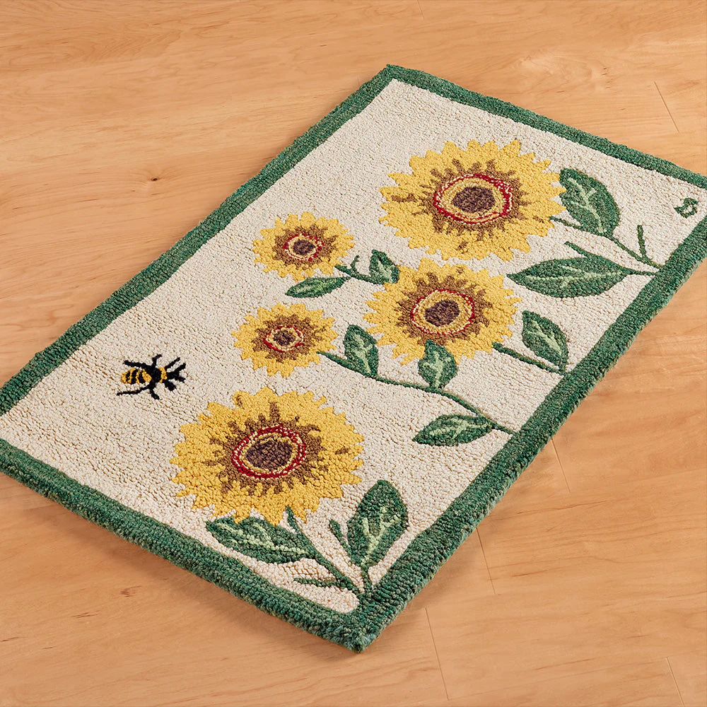 Chandler 4 Corners 2' x 3' Hooked Rug, Sunflower Patch - Image 2