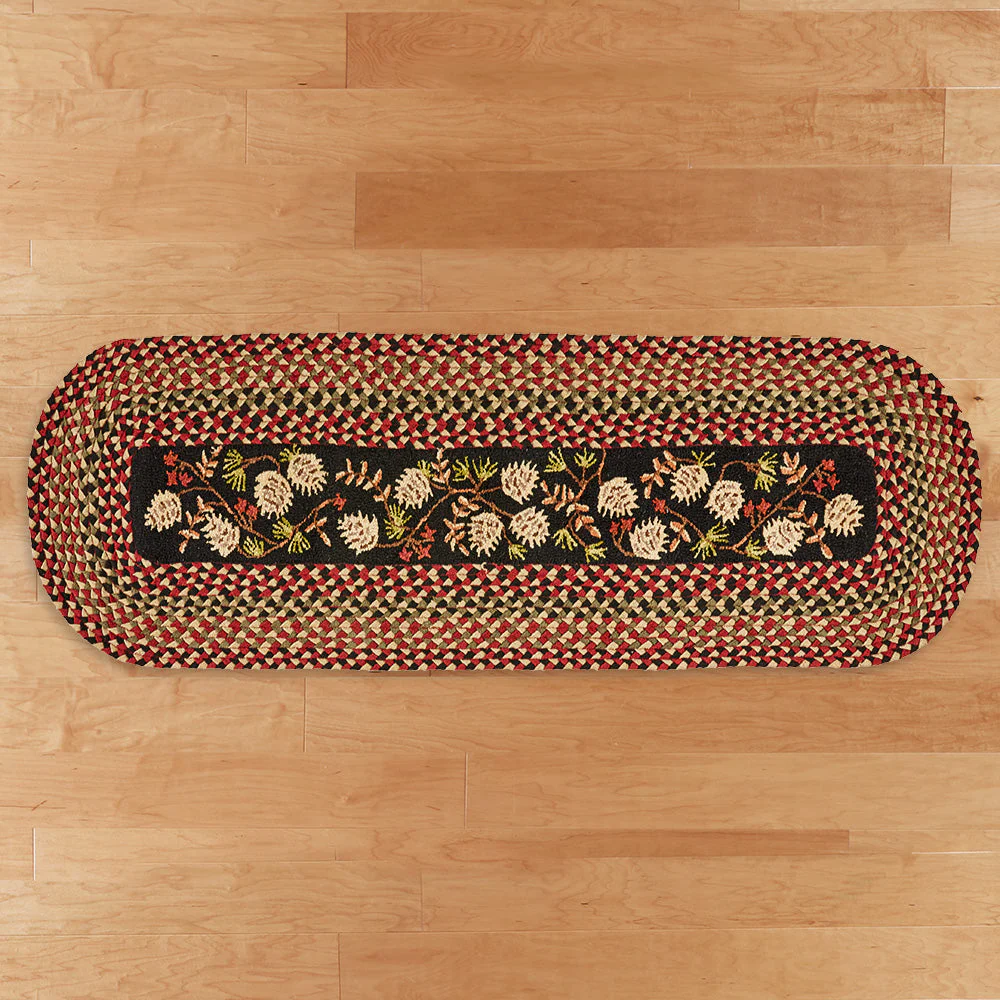 Chandler 4 Corners 30" x 8' Hooked Runner, Pinecone Berries - Image 2