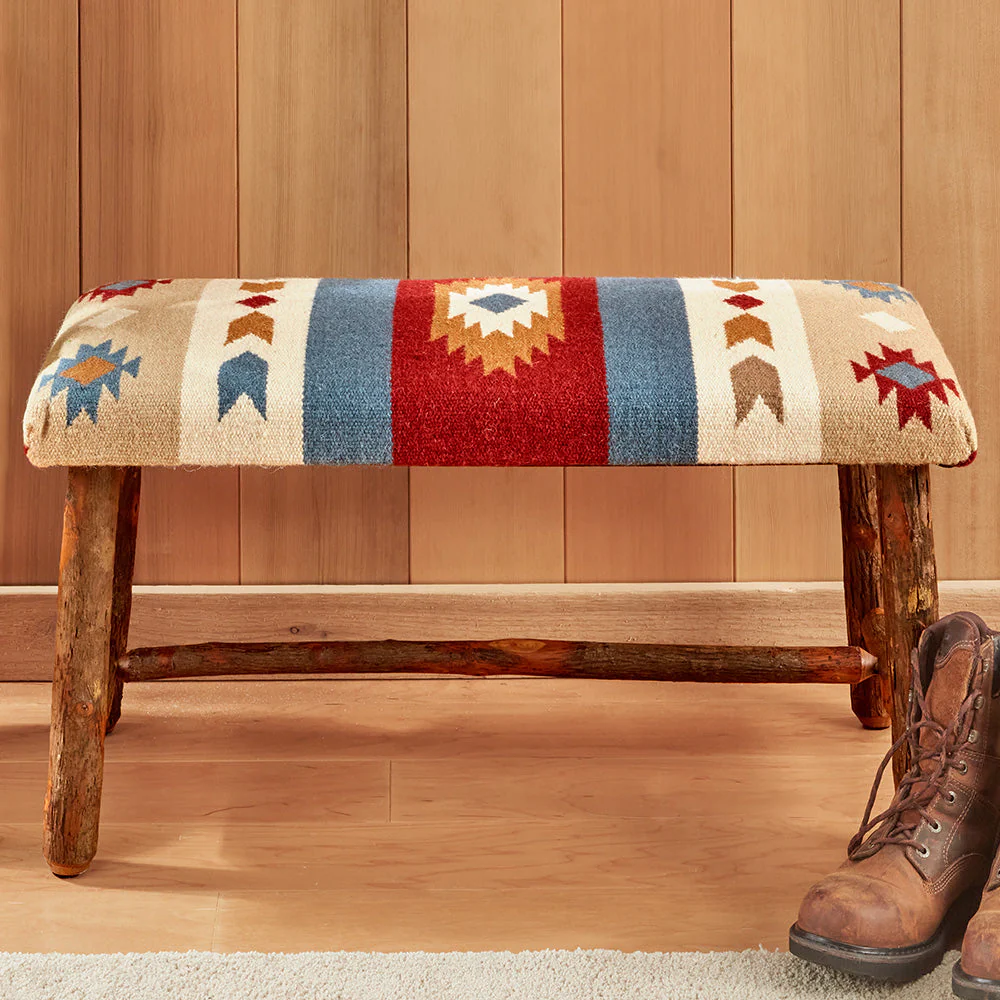 Chandler 4 Corners 32" Hickory Bench, Sedona Sunrise
