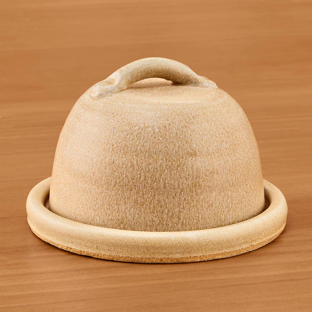 Charlotte Manser Ceramic Serveware, Cream Butter Dish