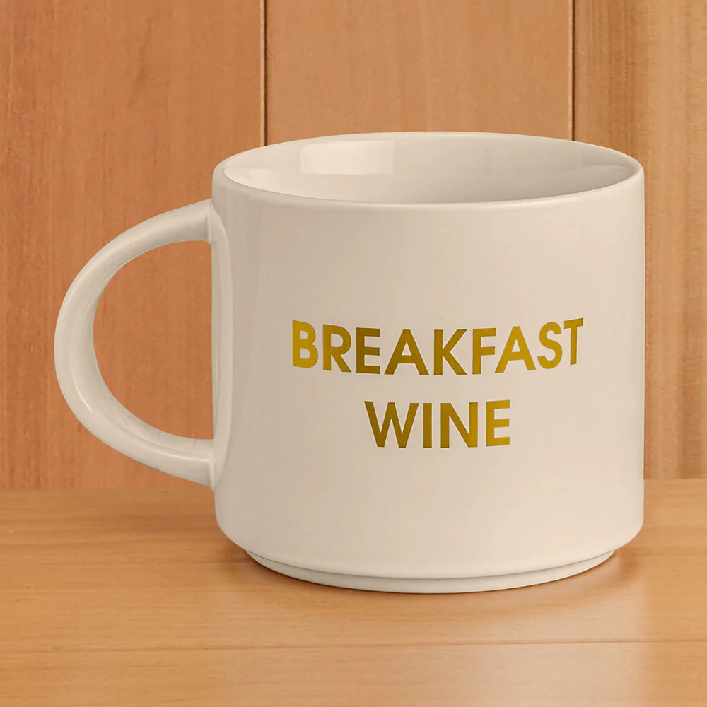 Chez Gagné Jumbo Mug, "Breakfast Wine"