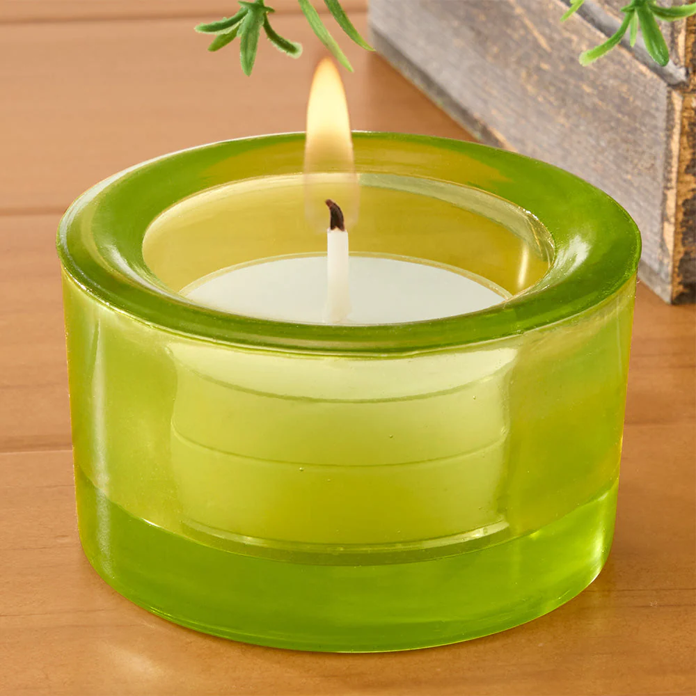 Chunky Glass Tealight Holder - Image 2