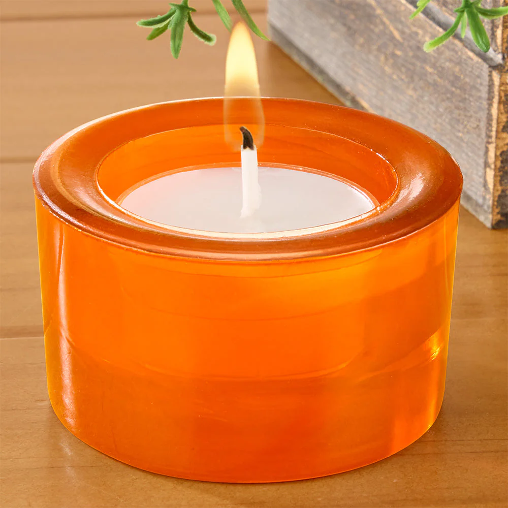 Chunky Glass Tealight Holder - Image 3