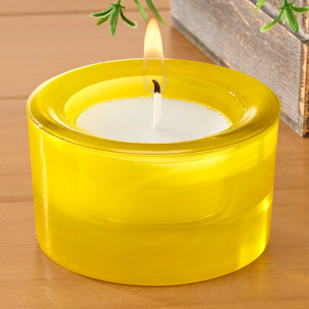Chunky Glass Tealight Holder - Image 4