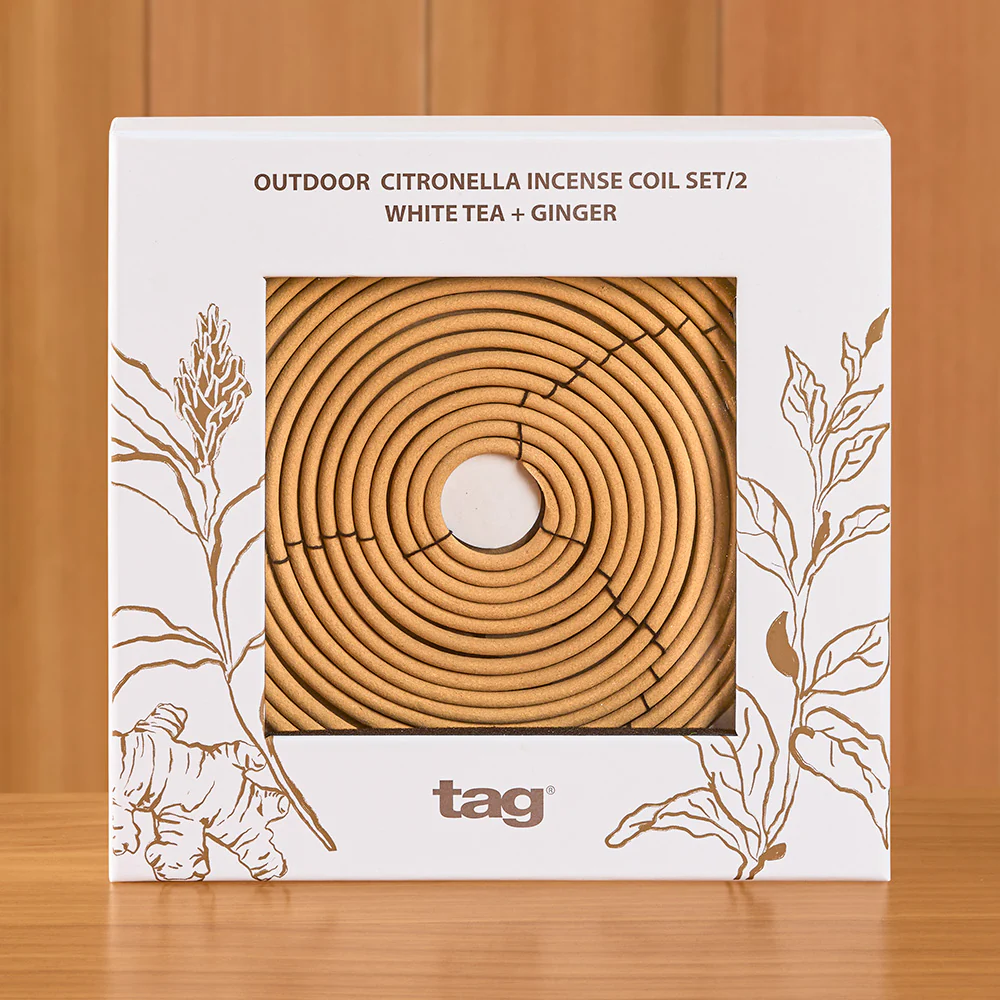 Citronella Incense Coil, White Tea & Ginger - Image 2