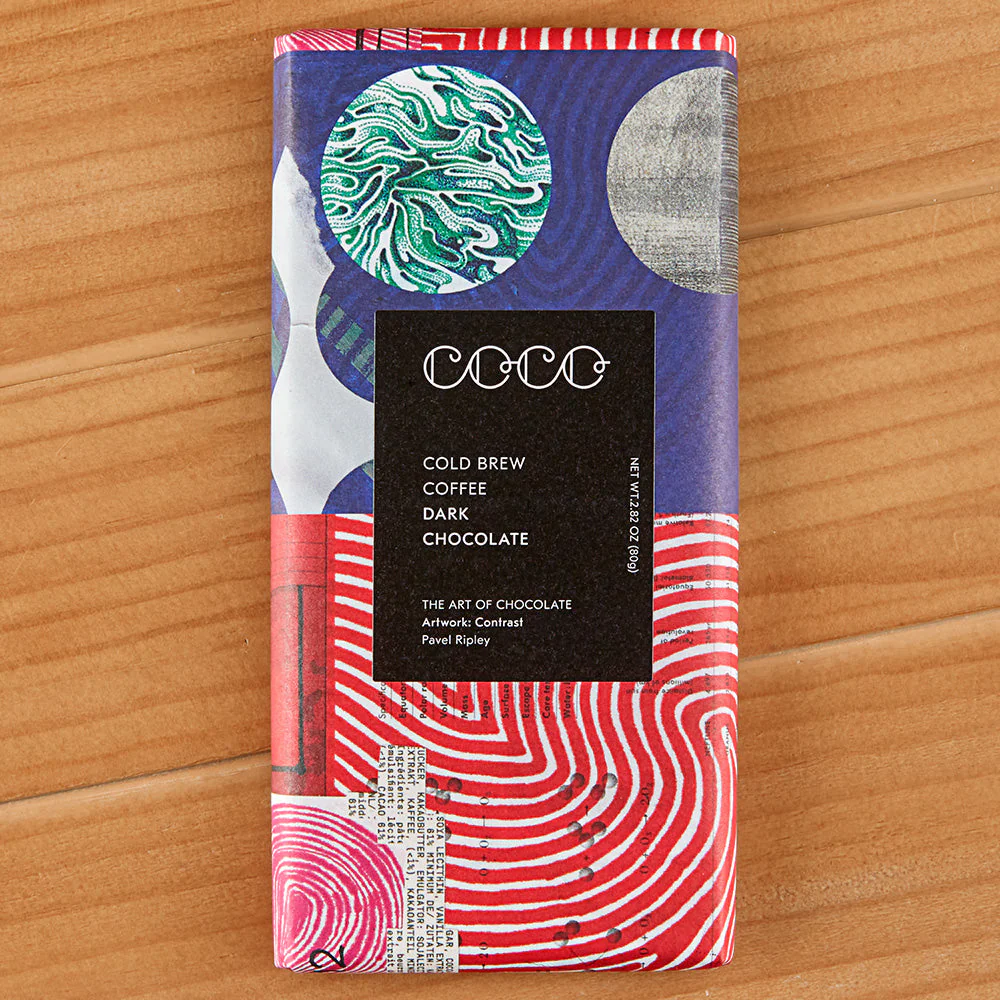 COCO Dark Chocolate Bars, Cold Brew Coffee