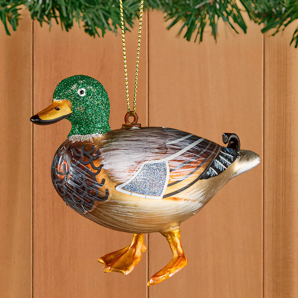 Cody Foster Glass Ornaments, Mallard Ducks - Image 2