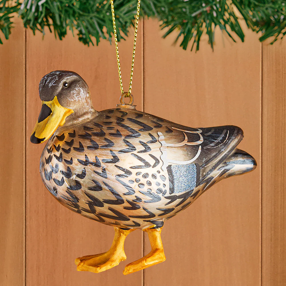 Cody Foster Glass Ornaments, Mallard Ducks - Image 3