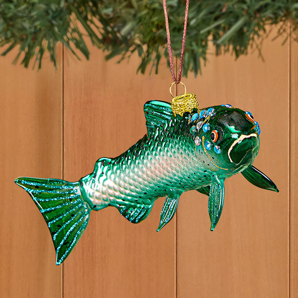 Cody Foster Glass Ornament, Yukon Trout - Image 2