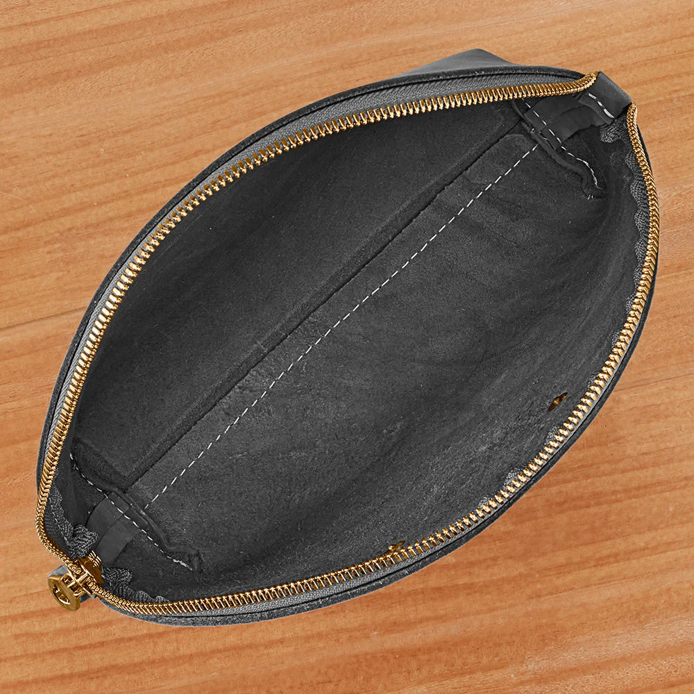 Copperdot Leather Crescent Catch-All Bag - Image 3