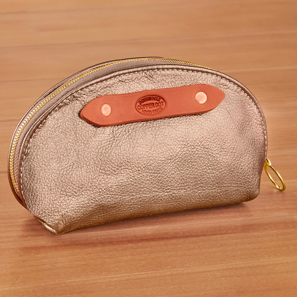 Copperdot Leather Mini Crescent Catch-All Bag - Image 3