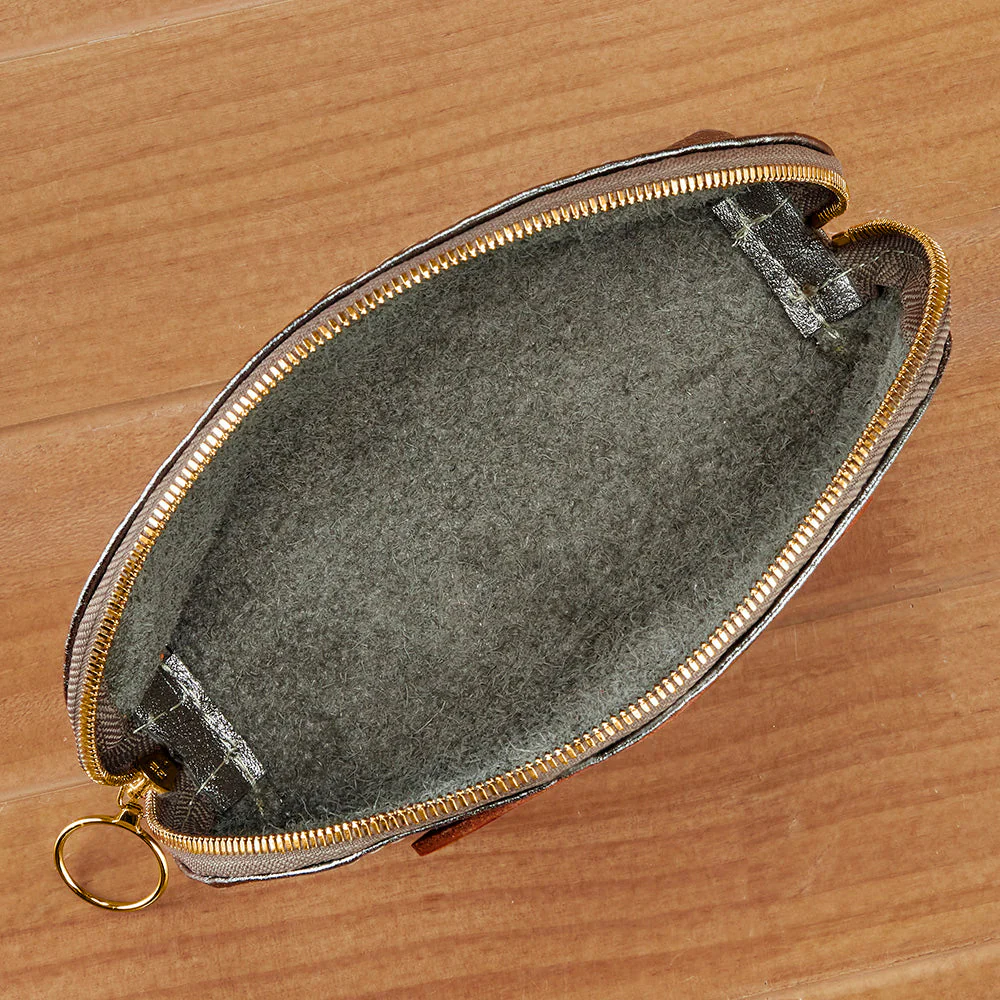 Copperdot Leather Mini Crescent Catch-All Bag - Image 4