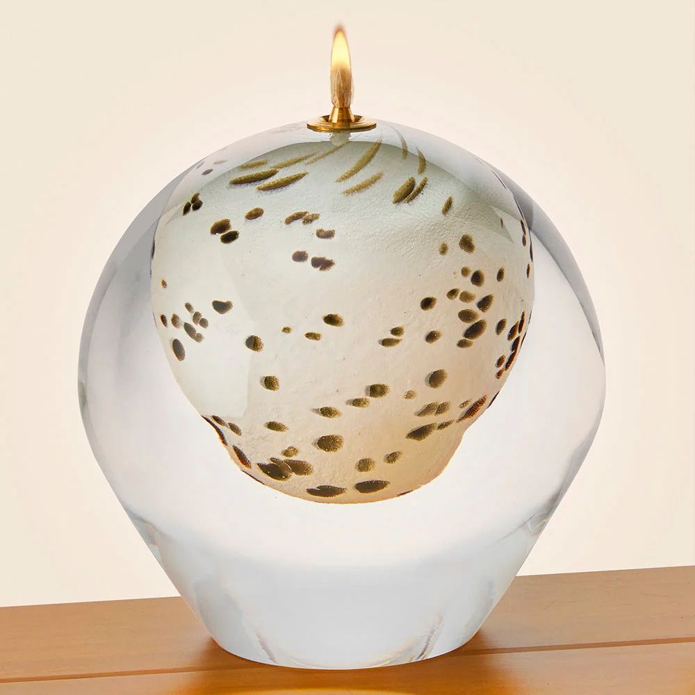 Daphne Speckled Glass Oil Lamp - Image 3