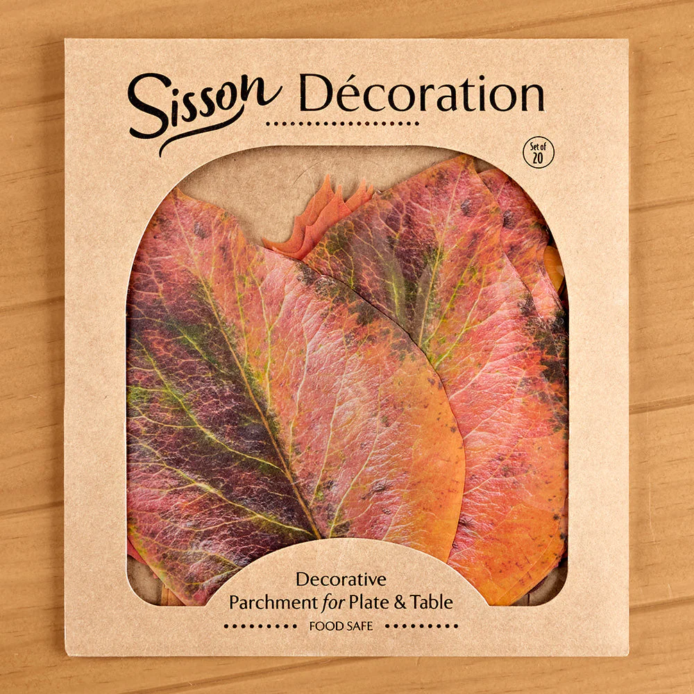 Decorative Parchment Paper Liners for Plate & Table, Leaves - Image 5