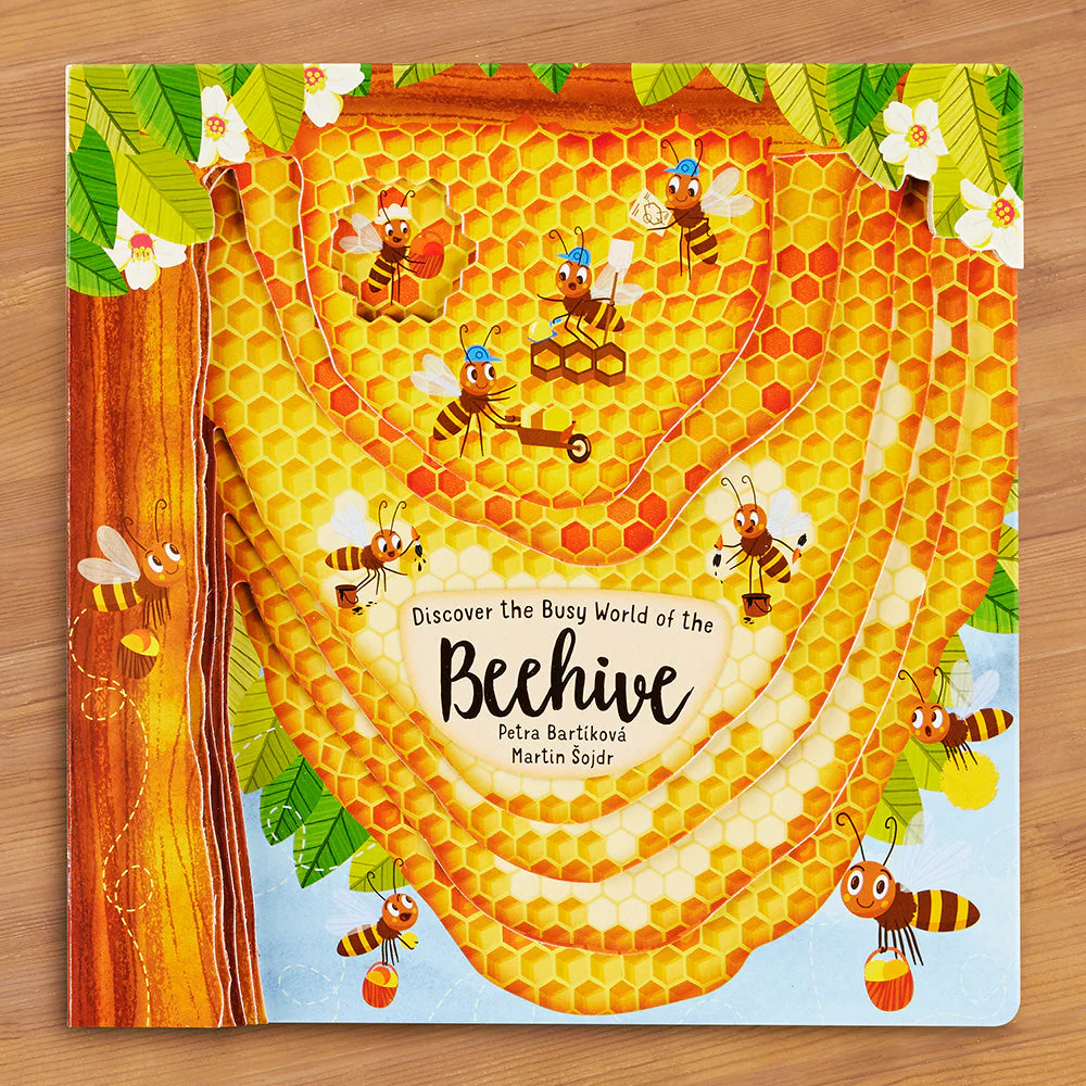 "Discovering the Busy World of the Beehive" Board Book by Petra Bartikova