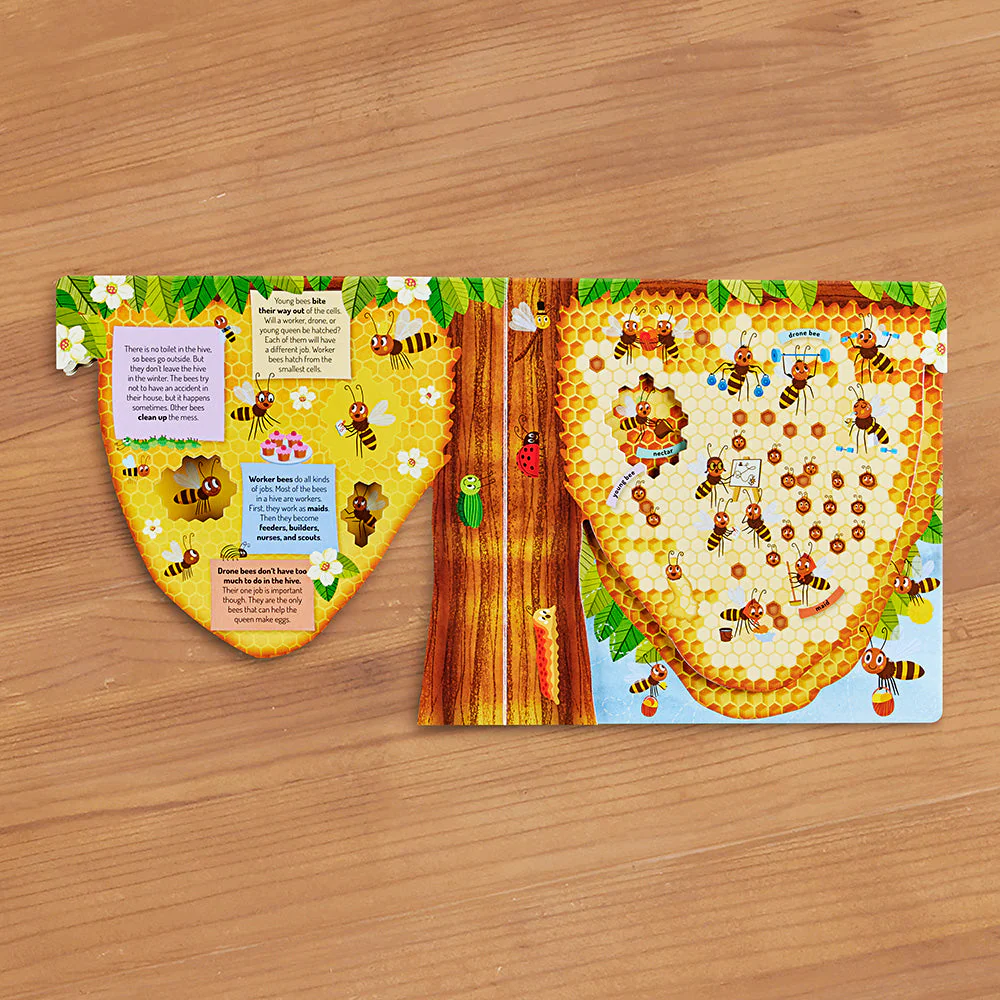 "Discovering the Busy World of the Beehive" Board Book by Petra Bartikova - Image 2