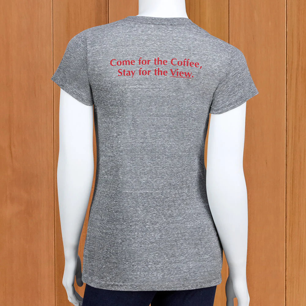 Dixie's Coffee House Women's Vintage T-Shirt, Gray - Image 2