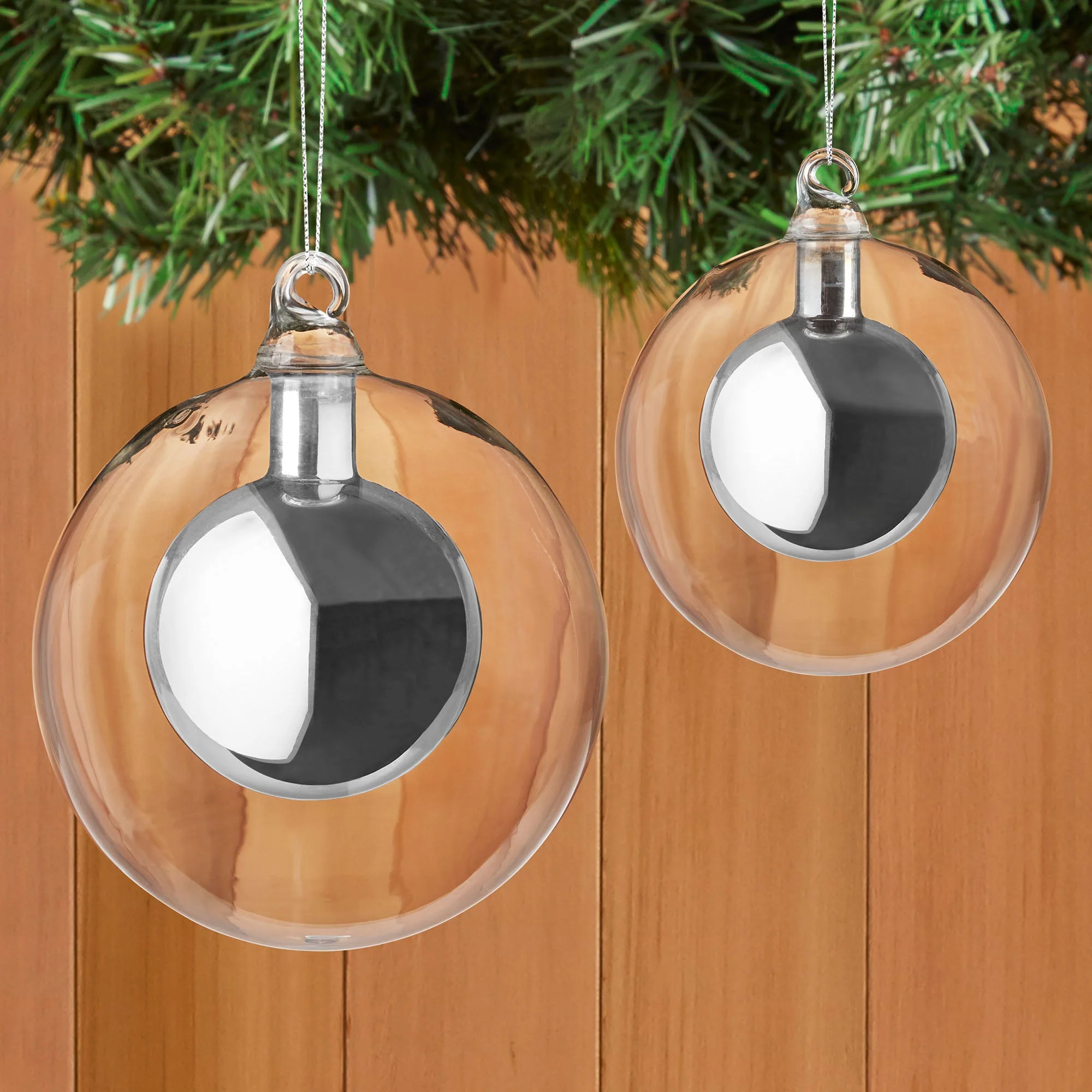 Double Glass Ball Ornament - Image 2