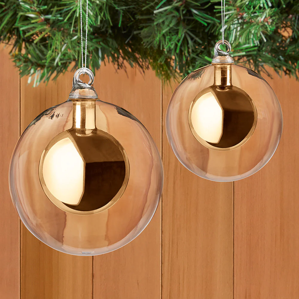 Double Glass Ball Ornament - Image 3