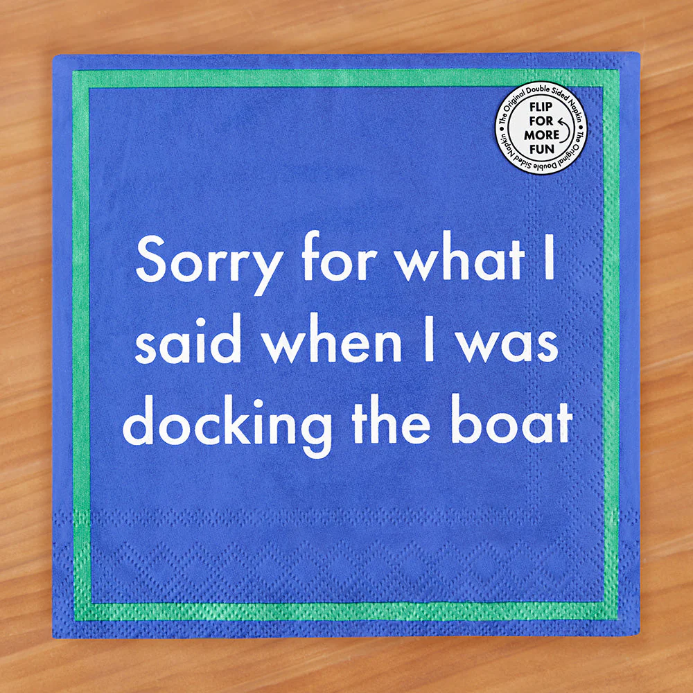 Drinks on Me Cocktail Napkins, Captain of the Ship Show - Image 3