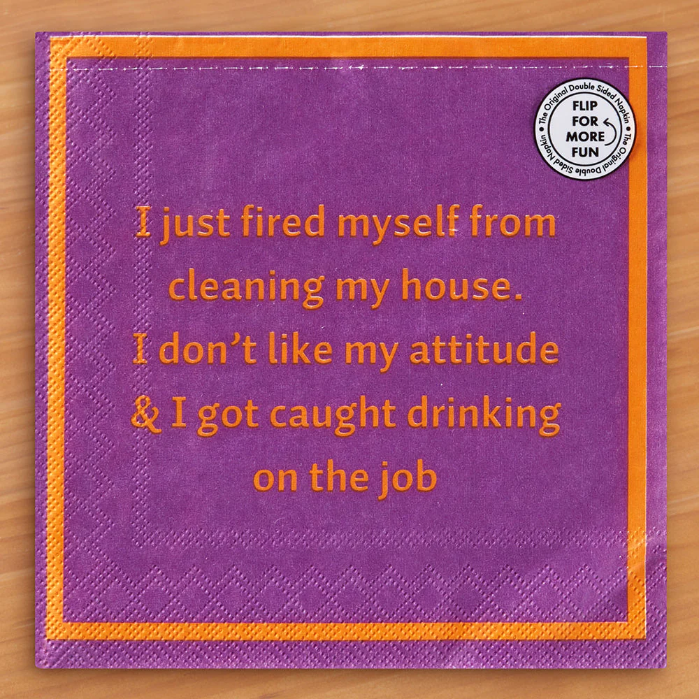 Drinks on Me Cocktail Napkins, Procrastinate - Image 3