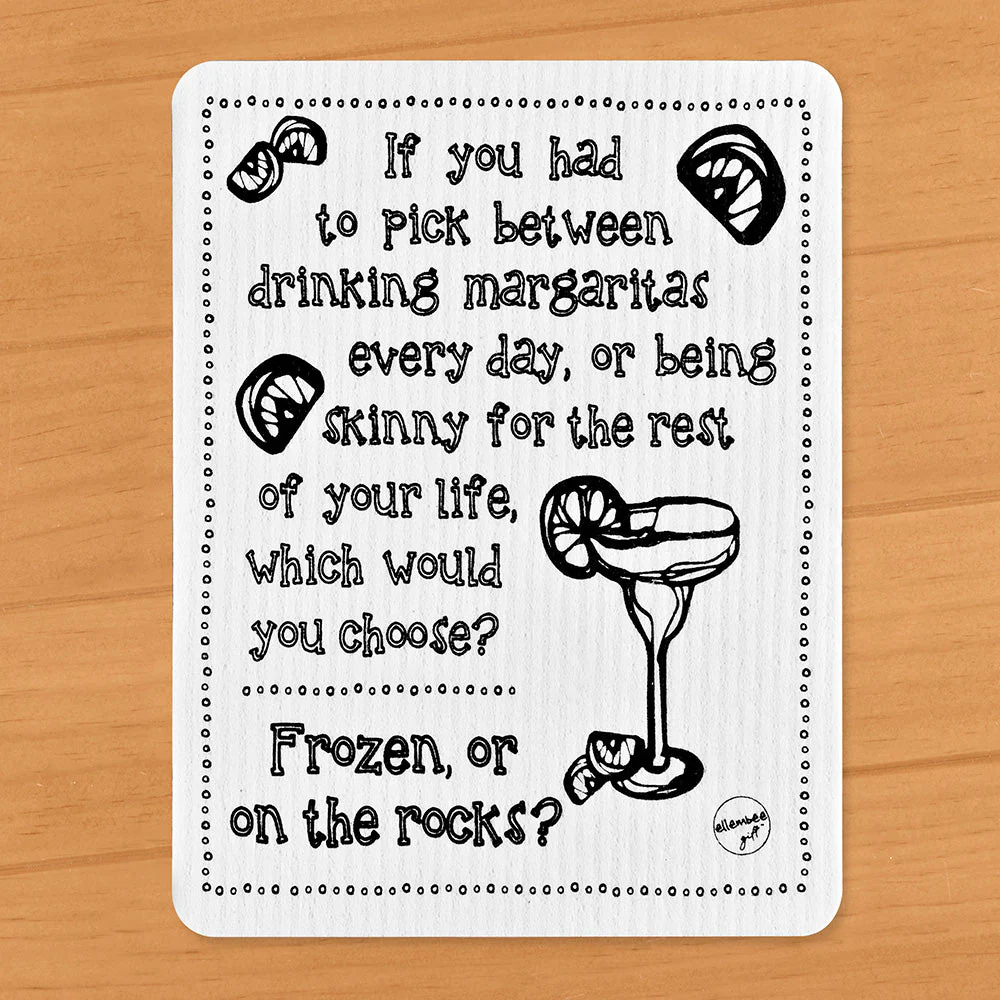 Ellembee Swedish Dishcloth, Skinny or Margaritas