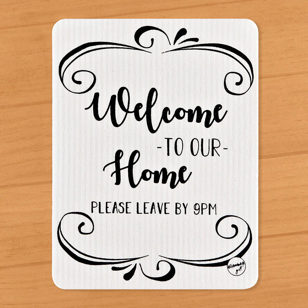 Ellembee Swedish Dishcloth, Welcome To Our Home - Image 2