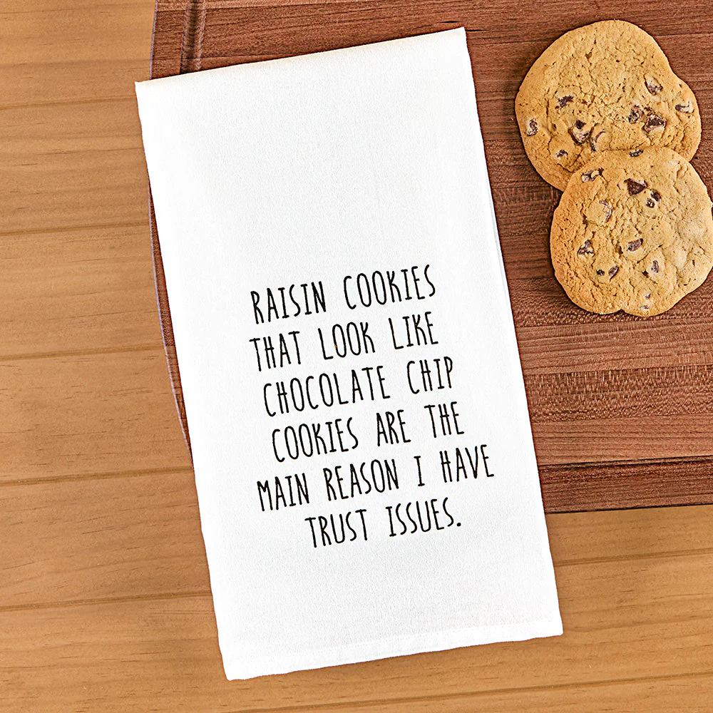 Ellembee Tea Towel, Raisin Cookies