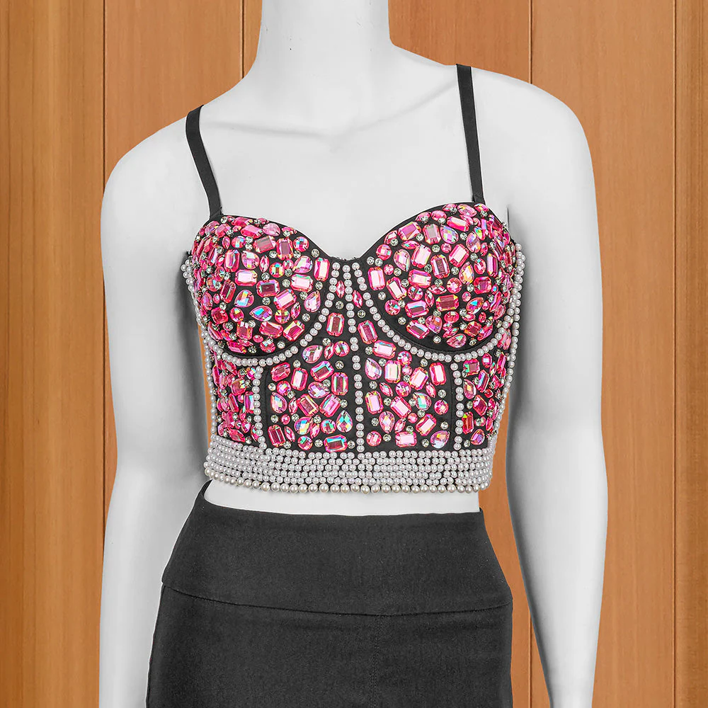 Gemstone Corset Bustier Top