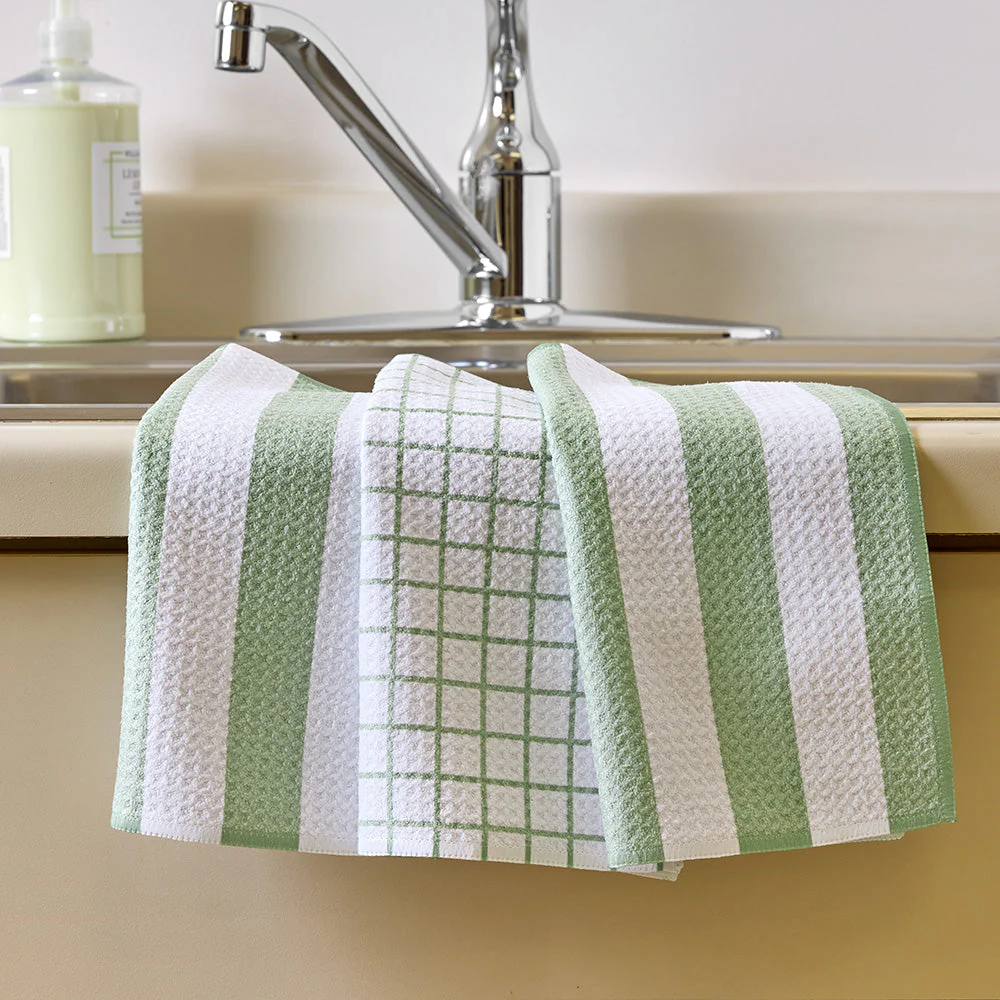 Geometry Dishcloth Set, Sweet Mint