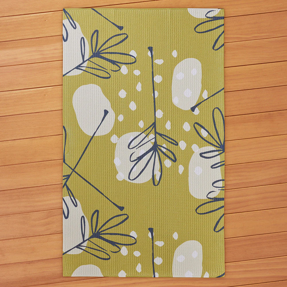 Geometry Tea Towel, Go Green - Image 2