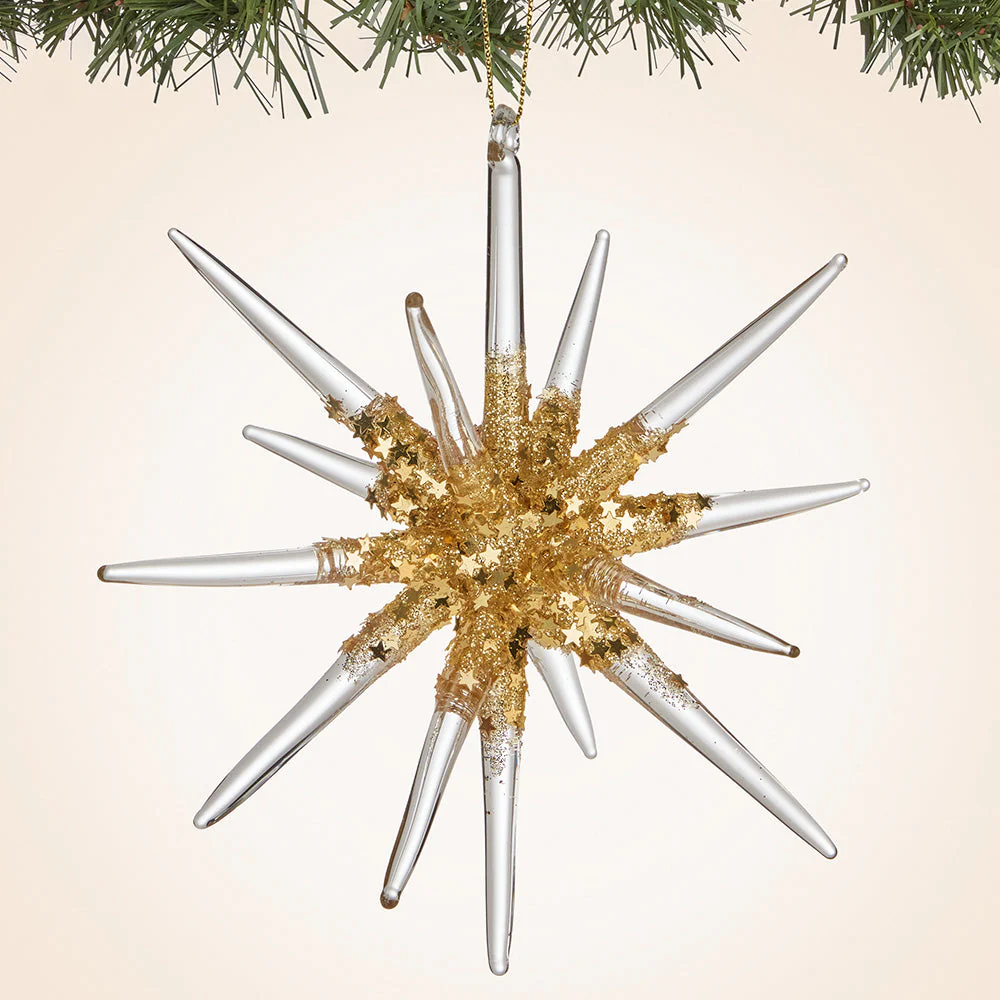Glass Snowflake Ornament