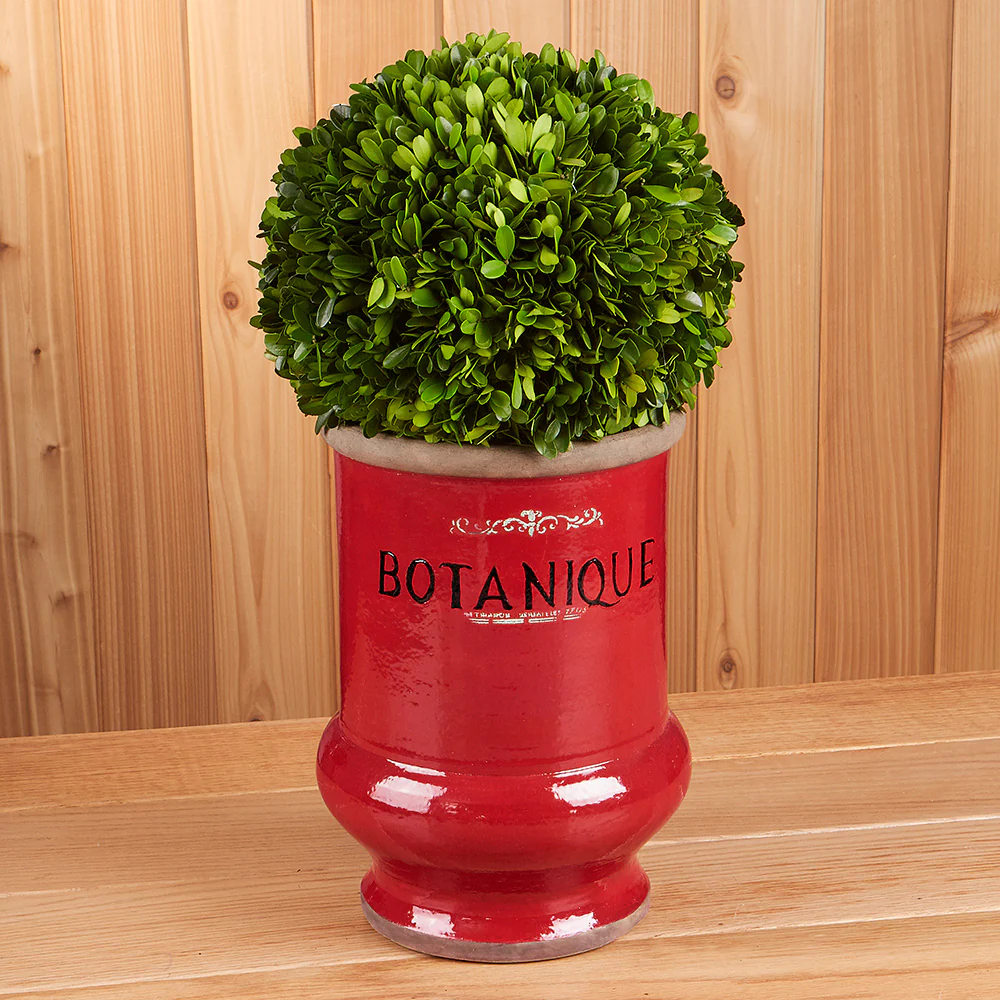 Glazed Ceramic Red Vase - Image 2