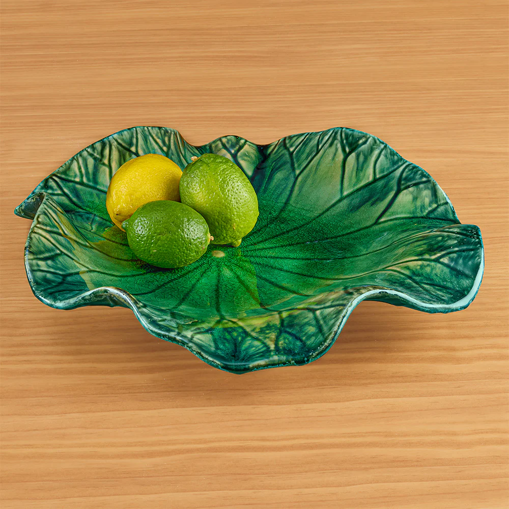 Global Views Ceramic Lily Pad Plates - Image 4