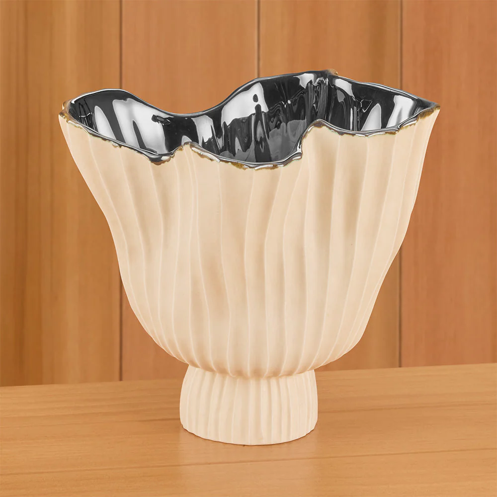 Global Views Folha Ceramic Display Bowl - Image 2